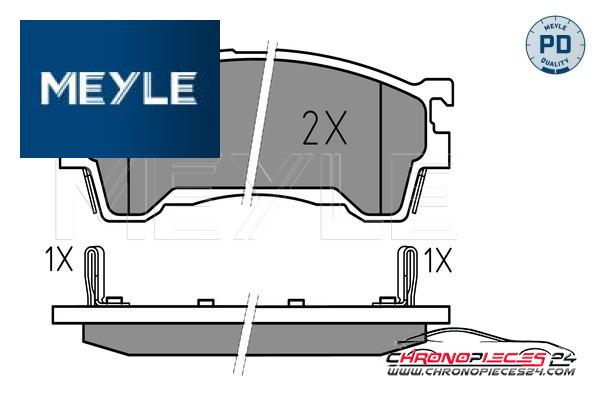 Achat de MEYLE 025 217 5416/PD Kit de plaquettes de frein, frein à disque pas chères