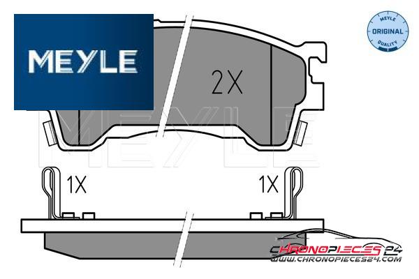 Achat de MEYLE 025 217 5416/W Kit de plaquettes de frein, frein à disque pas chères