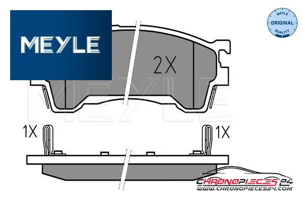 Achat de MEYLE 025 217 5416/W Kit de plaquettes de frein, frein à disque pas chères