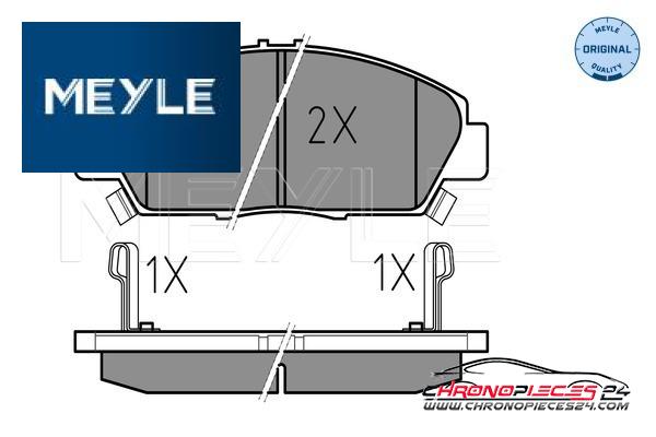 Achat de MEYLE 025 218 7918/W Kit de plaquettes de frein, frein à disque pas chères