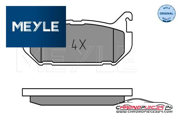 Achat de MEYLE 025 217 6614 Kit de plaquettes de frein, frein à disque pas chères