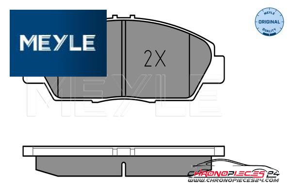 Achat de MEYLE 025 218 7918/W Kit de plaquettes de frein, frein à disque pas chères