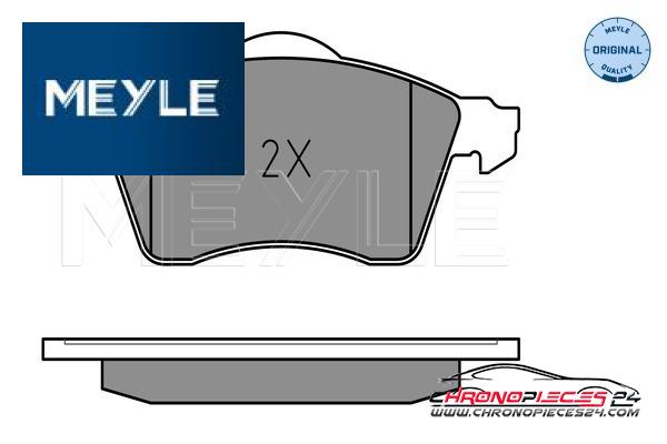 Achat de MEYLE 025 218 8319 Kit de plaquettes de frein, frein à disque pas chères