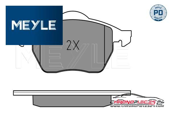 Achat de MEYLE 025 218 4919/PD Kit de plaquettes de frein, frein à disque pas chères