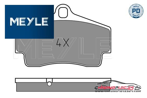 Achat de MEYLE 025 217 9216/PD Kit de plaquettes de frein, frein à disque pas chères