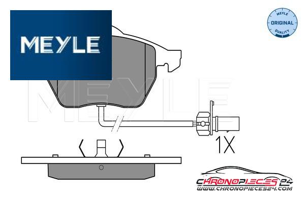 Achat de MEYLE 025 218 4919/W Kit de plaquettes de frein, frein à disque pas chères