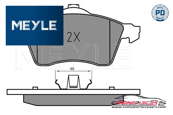 Achat de MEYLE 025 218 8319/PD Kit de plaquettes de frein, frein à disque pas chères