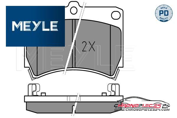 Achat de MEYLE 025 216 5415/PD Kit de plaquettes de frein, frein à disque pas chères