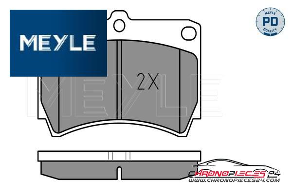 Achat de MEYLE 025 216 5415/PD Kit de plaquettes de frein, frein à disque pas chères