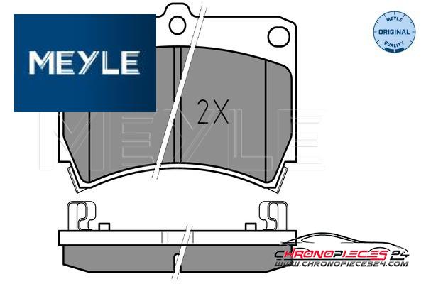 Achat de MEYLE 025 216 5415/W Kit de plaquettes de frein, frein à disque pas chères