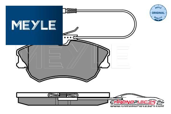 Achat de MEYLE 025 218 8818 Kit de plaquettes de frein, frein à disque pas chères