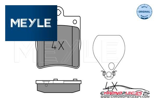 Achat de MEYLE 025 218 9915 Kit de plaquettes de frein, frein à disque pas chères