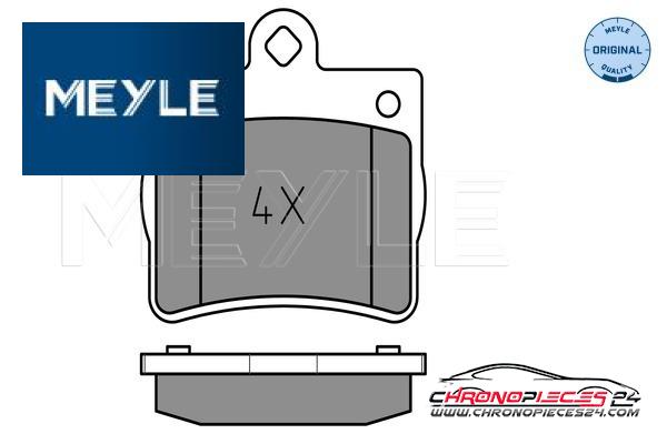 Achat de MEYLE 025 219 0015 Kit de plaquettes de frein, frein à disque pas chères