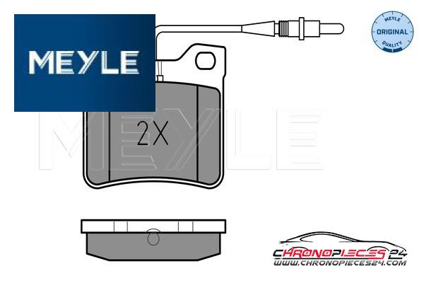 Achat de MEYLE 025 219 0417/W Kit de plaquettes de frein, frein à disque pas chères