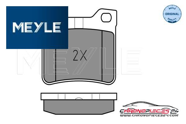 Achat de MEYLE 025 219 0417/W Kit de plaquettes de frein, frein à disque pas chères