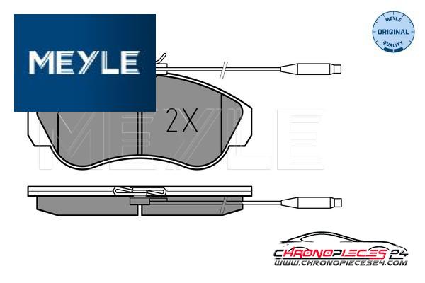 Achat de MEYLE 025 217 9919/W Kit de plaquettes de frein, frein à disque pas chères