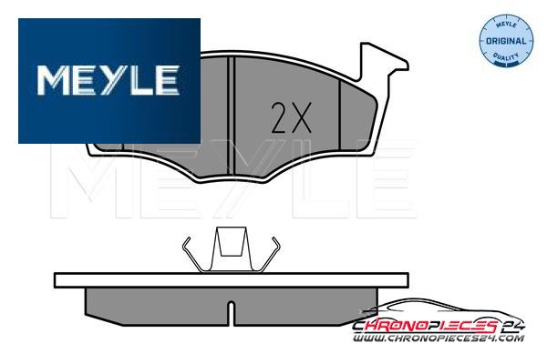 Achat de MEYLE 025 218 6615 Kit de plaquettes de frein, frein à disque pas chères