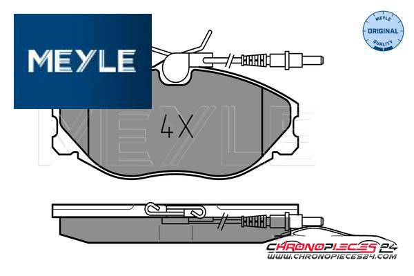 Achat de MEYLE 025 216 7419/W Kit de plaquettes de frein, frein à disque pas chères