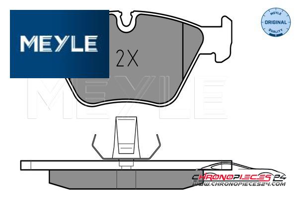 Achat de MEYLE 025 216 7720 Kit de plaquettes de frein, frein à disque pas chères