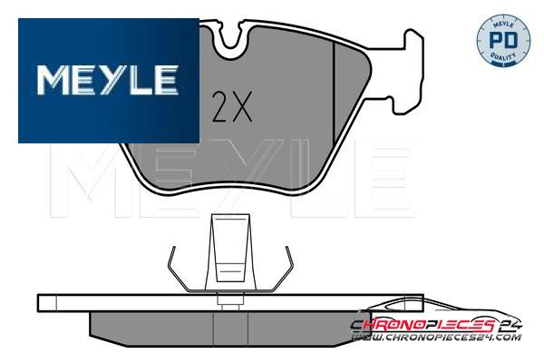 Achat de MEYLE 025 216 7720/PD Kit de plaquettes de frein, frein à disque pas chères