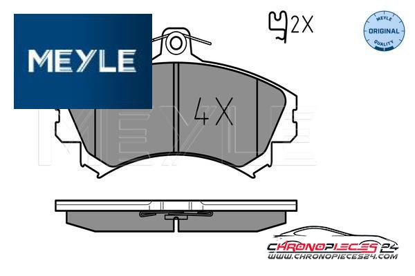 Achat de MEYLE 025 219 2015 Kit de plaquettes de frein, frein à disque pas chères