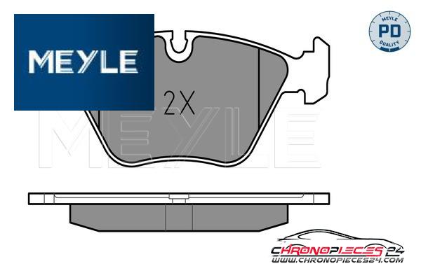 Achat de MEYLE 025 216 7720/PD Kit de plaquettes de frein, frein à disque pas chères