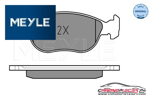 Achat de MEYLE 025 219 2818 Kit de plaquettes de frein, frein à disque pas chères