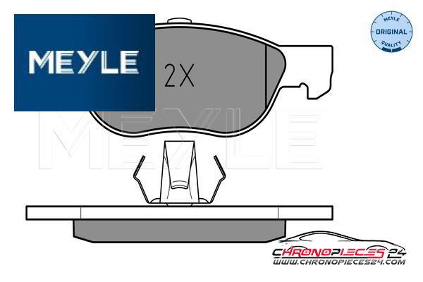 Achat de MEYLE 025 219 2818 Kit de plaquettes de frein, frein à disque pas chères