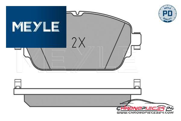 Achat de MEYLE 025 220 3219/PD Kit de plaquettes de frein, frein à disque pas chères