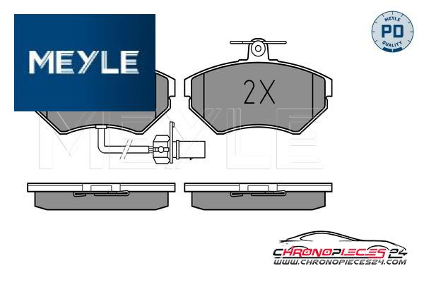 Achat de MEYLE 025 219 4519-1/PD Kit de plaquettes de frein, frein à disque pas chères