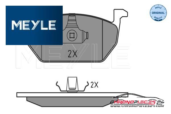 Achat de MEYLE 025 220 3517 Kit de plaquettes de frein, frein à disque pas chères