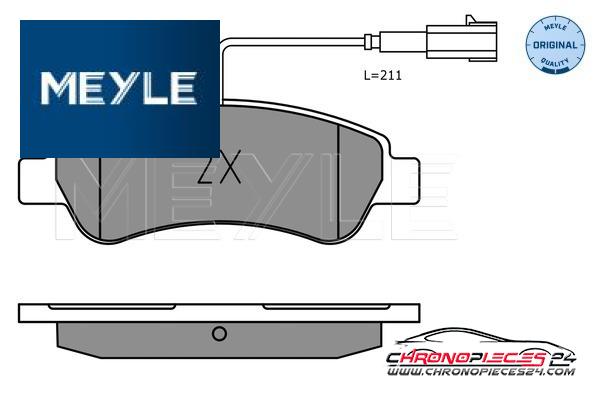 Achat de MEYLE 025 220 4119 Kit de plaquettes de frein, frein à disque pas chères