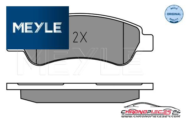 Achat de MEYLE 025 220 4119 Kit de plaquettes de frein, frein à disque pas chères