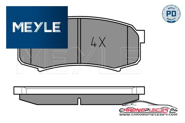 Achat de MEYLE 025 219 4715/PD Kit de plaquettes de frein, frein à disque pas chères