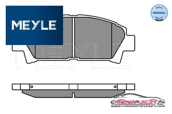 Achat de MEYLE 025 219 6115/W Kit de plaquettes de frein, frein à disque pas chères