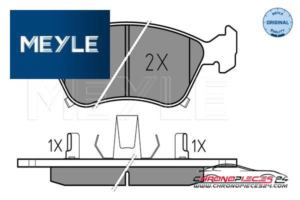 Achat de MEYLE 025 219 7617/W Kit de plaquettes de frein, frein à disque pas chères