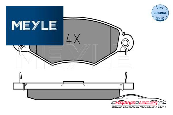 Achat de MEYLE 025 219 8018 Kit de plaquettes de frein, frein à disque pas chères