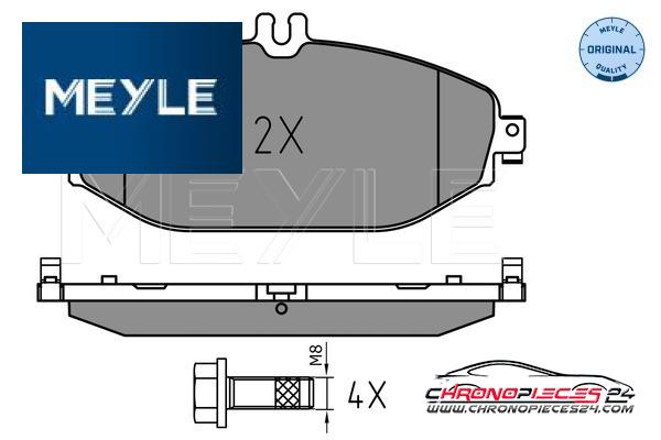 Achat de MEYLE 025 220 7619 Kit de plaquettes de frein, frein à disque pas chères