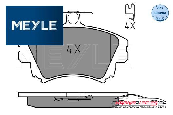 Achat de MEYLE 025 219 8317 Kit de plaquettes de frein, frein à disque pas chères