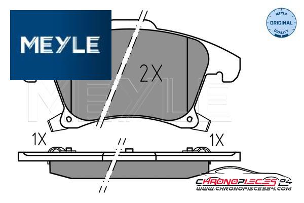 Achat de MEYLE 025 222 6920 Kit de plaquettes de frein, frein à disque pas chères