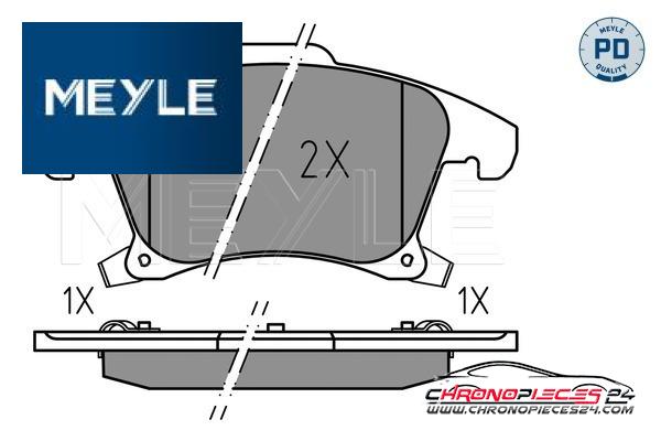 Achat de MEYLE 025 222 6920/PD Kit de plaquettes de frein, frein à disque pas chères