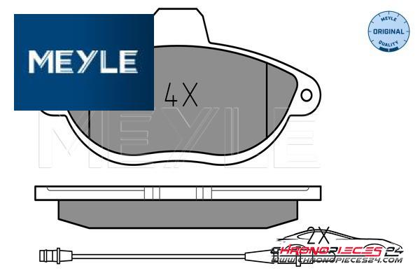 Achat de MEYLE 025 230 4218/W Kit de plaquettes de frein, frein à disque pas chères