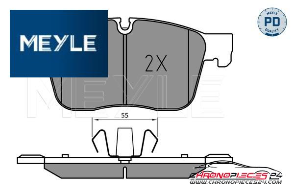 Achat de MEYLE 025 223 0218/PD Kit de plaquettes de frein, frein à disque pas chères