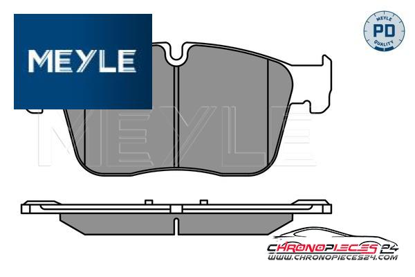 Achat de MEYLE 025 223 0218/PD Kit de plaquettes de frein, frein à disque pas chères