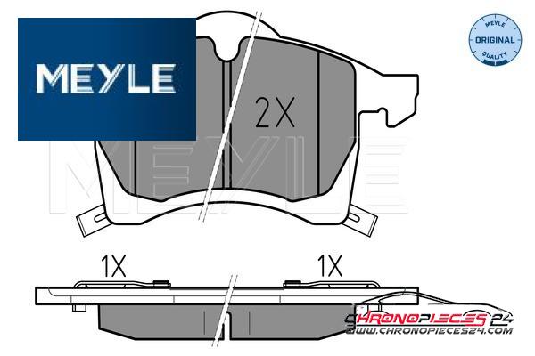 Achat de MEYLE 025 230 5719/W Kit de plaquettes de frein, frein à disque pas chères