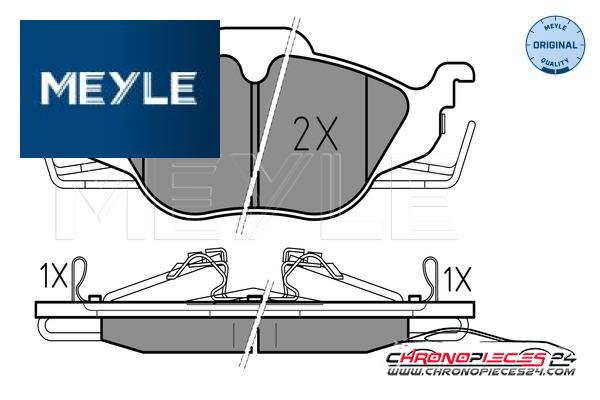 Achat de MEYLE 025 230 6317/W Kit de plaquettes de frein, frein à disque pas chères