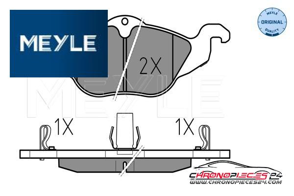 Achat de MEYLE 025 230 6317/W Kit de plaquettes de frein, frein à disque pas chères