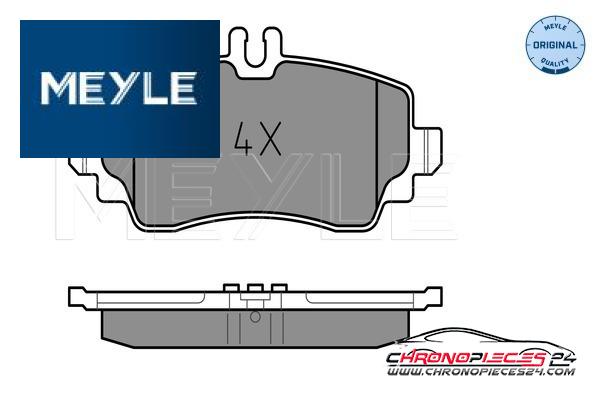 Achat de MEYLE 025 230 7016 Kit de plaquettes de frein, frein à disque pas chères