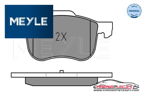 Achat de MEYLE 025 230 7318 Kit de plaquettes de frein, frein à disque pas chères