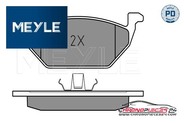 Achat de MEYLE 025 231 3119/PD Kit de plaquettes de frein, frein à disque pas chères